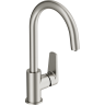 Смеситель CERSANIT для кухни MODUO однорычажный с фильтром, никель 68222